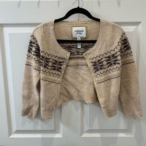 Abercrombie & Fitch tan sweater / cardigan